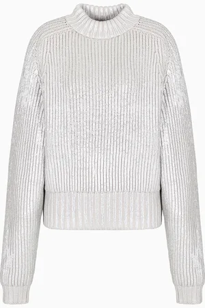 Giorgio Armani Neve Rollkragenpullover aus Schurwolle mit Metallic-Effekt