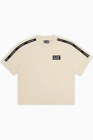 EA7 Logo Series Boy T-Shirt aus Baumwolle