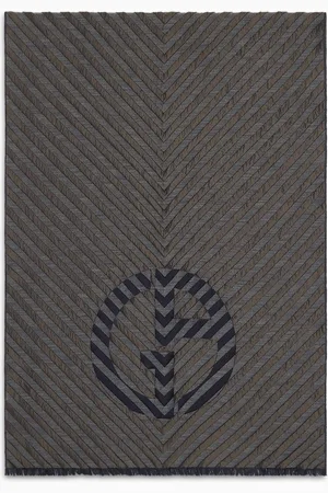 Giorgio Armani Stola aus Seide und Schurwolle in Jacquard-Verarbeitung