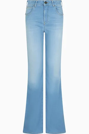 Emporio Armani Jeans J47 mit mittelhohem Bund und ausgestelltem Saum aus Stretch-Denim