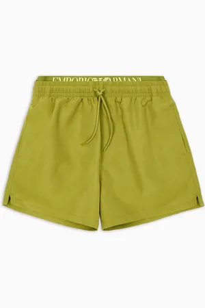 Emporio Armani ASV Badeshorts aus recyceltem Gewebe mit Logoband