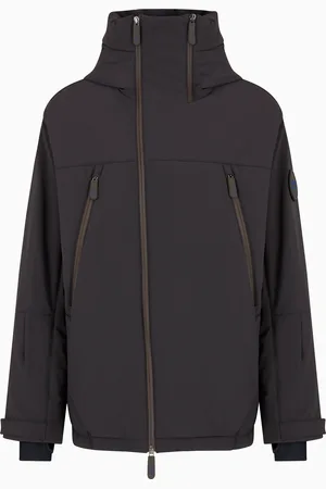 Giorgio Armani Neve Skijacke mit Kapuze, gefertigt aus wasserdichtem Stoff