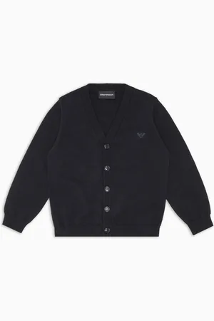 Emporio Armani Cardigan mit V-Ausschnitt aus Wollgemisch