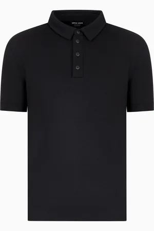 Giorgio Armani Poloshirt aus reinem Kaschmir-Interlock