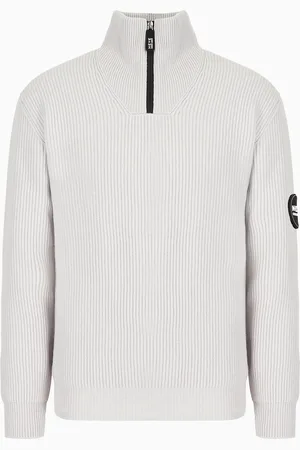Giorgio Armani Neve Stehkragenpullover aus Wolle und Kaschmir