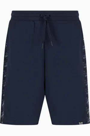 EA7 Logo Series Bermudashorts aus Baumwollgemisch