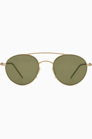 Giorgio Armani Sonnenbrille mit runder Fassung für Herren