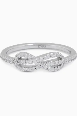 Emporio Armani Ring aus Sterlingsilber mit Besetzung in der Mitte