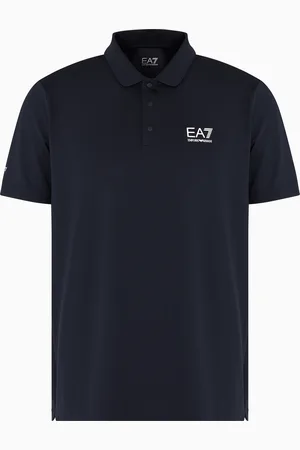 EA7 Zweifarbiges Tennis Pro Poloshirt aus VENTUS7-Funktionsgewebe