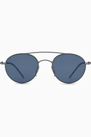 Giorgio Armani Sonnenbrille mit runder Fassung für Herren