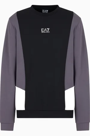 EA7 Summer Block Sweatshirt aus Baumwoll-Mischung