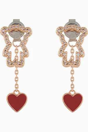 Emporio Armani Ohrstecker aus 14-karätig rosé vergoldetem Messing