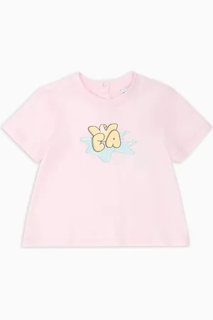 Emporio Armani ASV T-Shirt aus Jersey mit Zeichentrick-EA-Logo