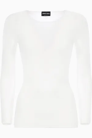 Giorgio Armani Pullover mit langen Ärmeln aus Viskose in Links-Verarbeitung