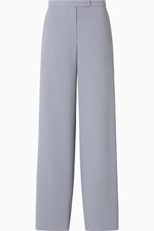 Emporio Armani Palazzo-Hose aus einem Stoff mit fließender Struktur
