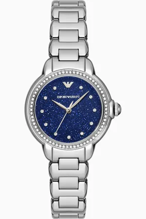 Emporio Armani Dreizeigeruhr aus Edelstahl