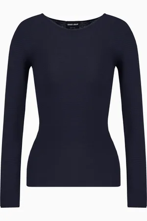 Giorgio Armani Pullover mit langen Ärmeln aus Viskose in Links-Verarbeitung