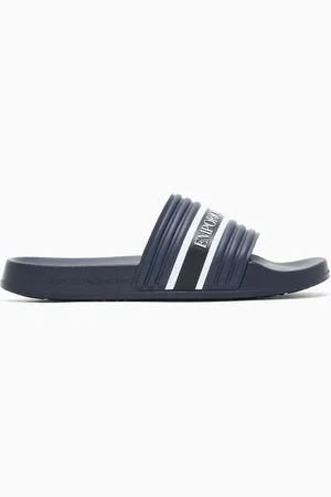 Emporio Armani Slider aus PVC mit Logoband