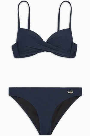 EA7 Costa Smeralda Push-up-Bikini aus Funktionsgewebe
