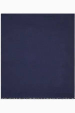Emporio Armani Stola mit Logo, gefertigt aus Modal und Baumwolle in Jacquard-Stoff-Verarbeitung