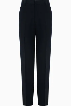 Emporio Armani Bundfaltenhose aus Leinenmischgewebe