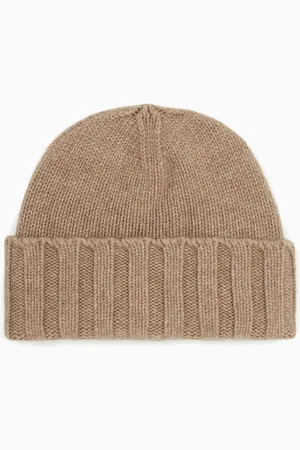 Emporio Armani Rippstrick-Mütze aus Kaschmir