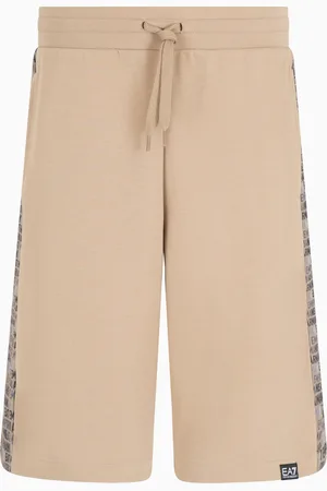 EA7 Logo Series Bermudashorts aus Baumwollgemisch