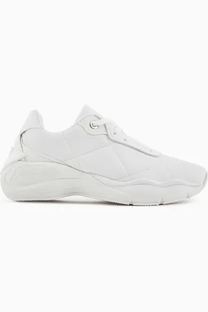 Emporio Armani Sneaker aus gestepptem Nappaleder