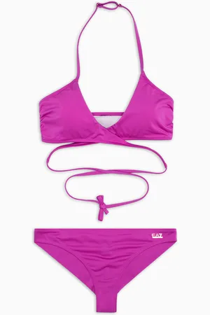 EA7 Asymmetrischer Bikini aus Funktionsgewebe