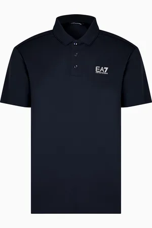 EA7 Tennis Club Jersey-Poloshirt aus elastischer Viskose-Mischung