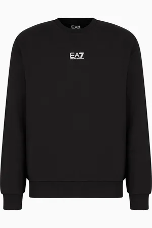 EA7 Core Identity Sweatshirt mit Rundhalsausschnitt aus einer Baumwollmischung