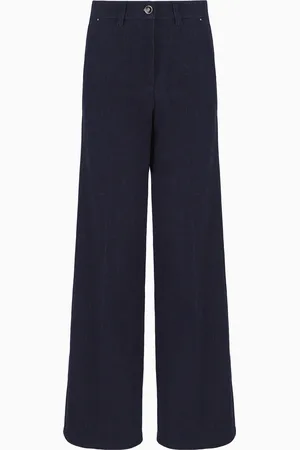 Giorgio Armani Five-Pocket-Palazzohose der Denim Collection aus Denim mit Stretchanteil