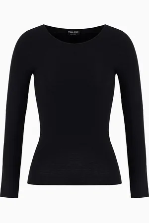 Giorgio Armani Pullover mit langen Ärmeln aus Viskose in Links-Verarbeitung