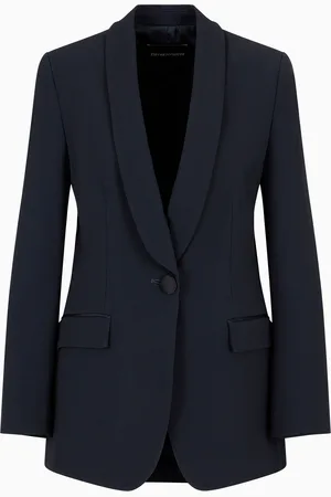 Emporio Armani Jacke mit Schalkragen aus Envers-Satin