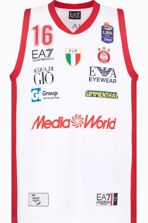 EA7 Replika-Tanktop der Olimpia Milano 24/25 Championship