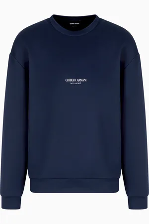 Giorgio Armani Jersey-Sweatshirt mit Rundhalsausschnitt aus Mikromodal