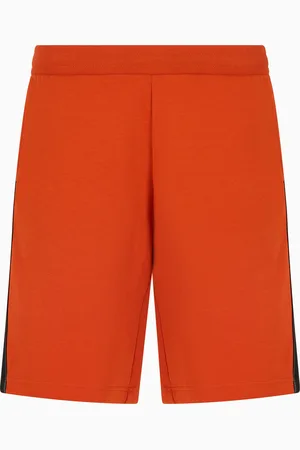 EA7 Logo Series Bermudashorts aus Baumwollgemisch