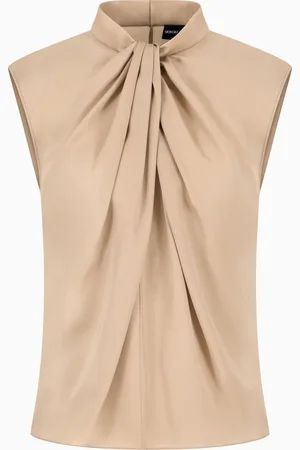 Giorgio Armani Bluse aus doppeltem, gewaschenem Seiden-Georgette