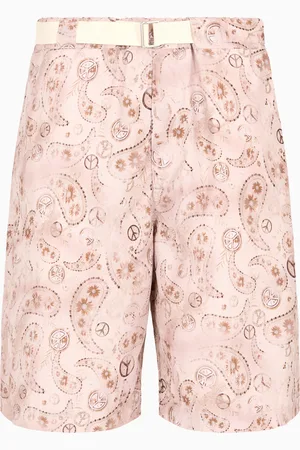 Emporio Armani Bermudashorts aus der Peace ASV Sonderkollektion, gefertigt aus Satin mit Allover-Paisley-Print
