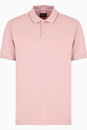 Giorgio Armani Poloshirt aus Baumwollpikee mit Lisle-Garn.