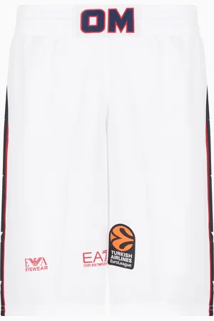 EA7 Olimpia Milano Shorts Nachbildung der Euroleague 24/25