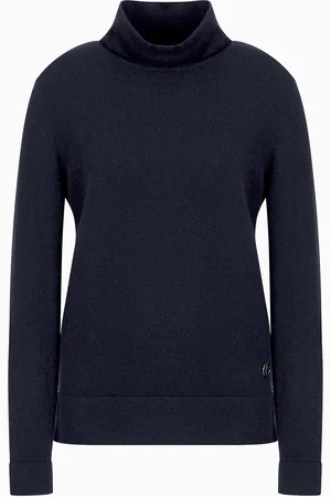 Giorgio Armani Pullover mit halsfernem Rollkragen aus reinem Kaschmir