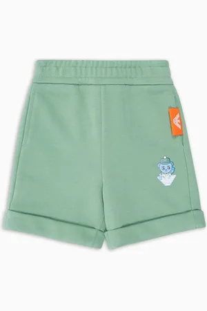 Emporio Armani ASV Shorts aus Bio-Jersey mit Manga Bear Crew Print