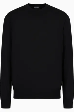 Giorgio Armani Pullover mit Rundhalsausschnitt aus Schurwolle