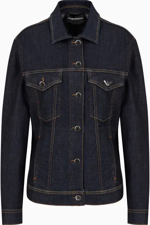 Emporio Armani Jacke aus Komfort-Denim in Rinse-Waschung