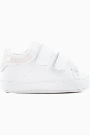 Emporio Armani Sneaker aus Nappa mit Klettverschluss