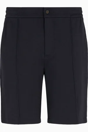 Emporio Armani Bermudashorts aus Jersey mit Biesen