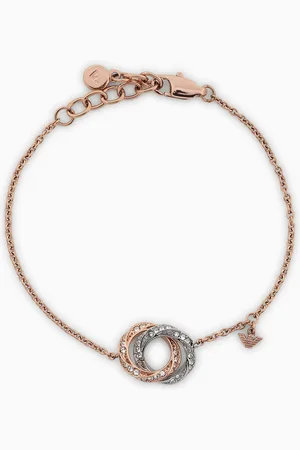Emporio Armani Kettenarmband aus zweifarbigem Edelstahl
