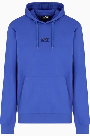 EA7 Core Identity Sweatshirt aus Baumwolle mit Kapuze