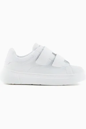Emporio Armani Sneaker aus Leder mit Klettverschluss